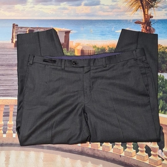 Ted Baker Jefferson‎ Wool Pants Size 40x27 - Picture 2 of 5